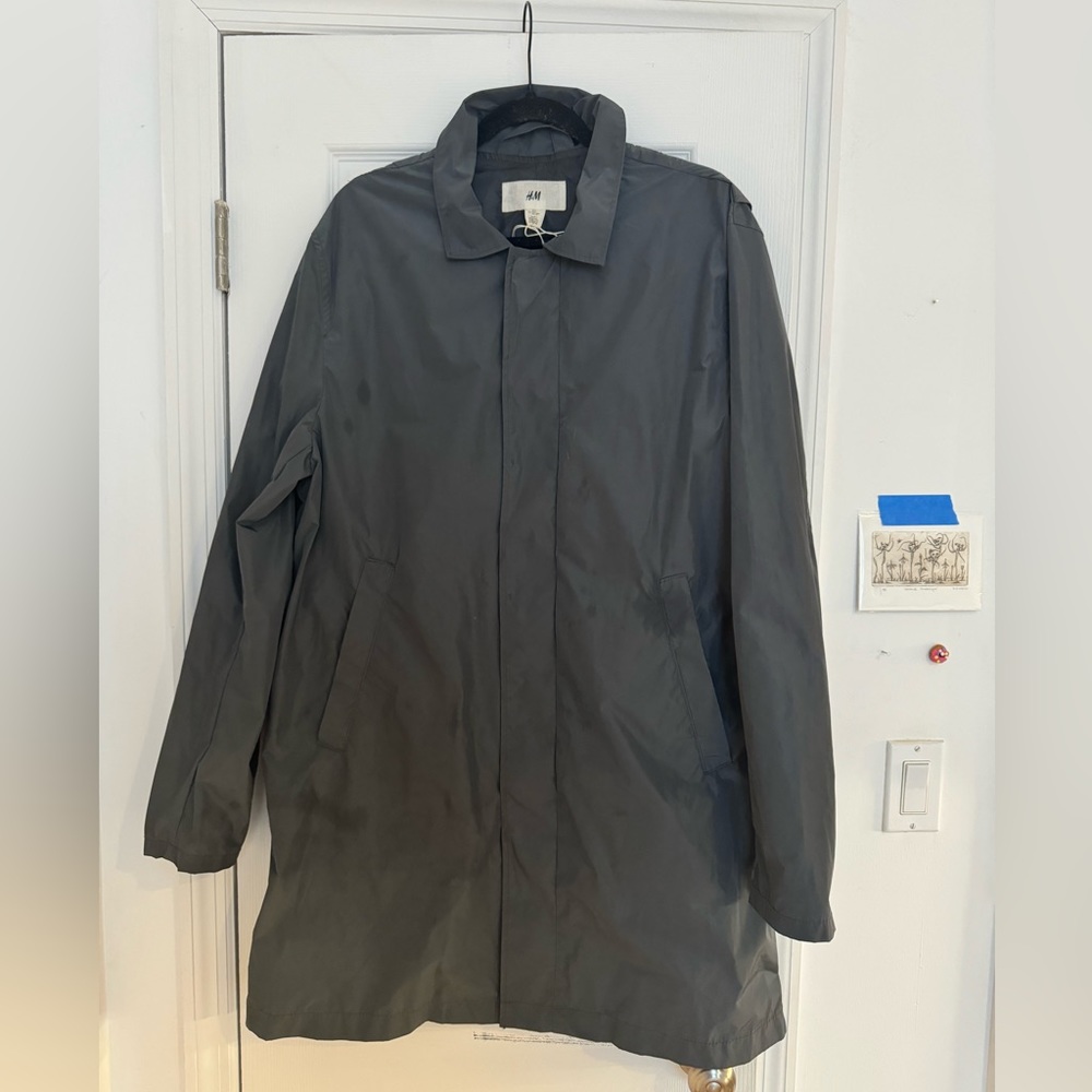 Grey H&M Raincoat Unisex Large